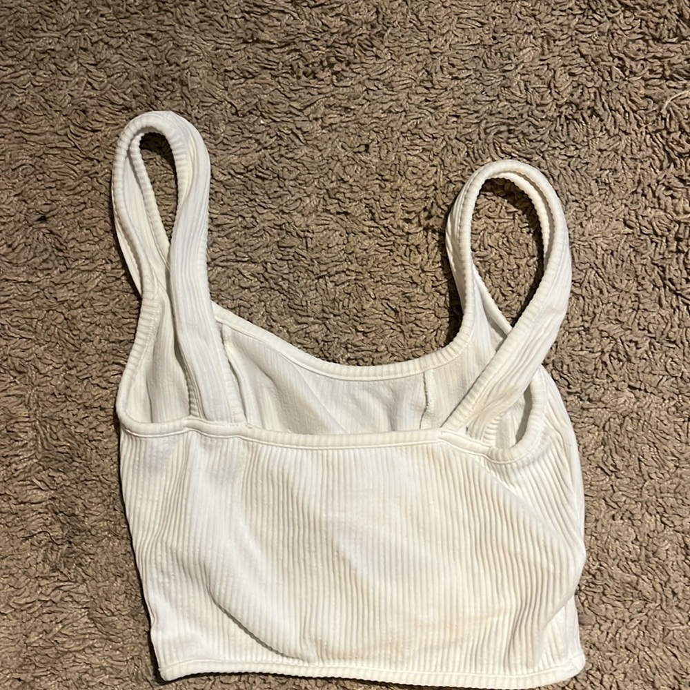 White Ribbed Camisole - Picture 3 of 4